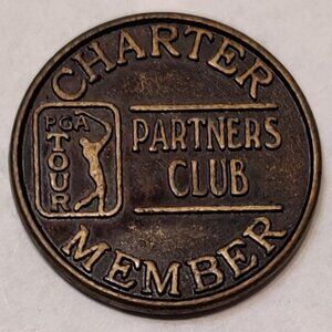 Charter Partners Club Member PGA golf Tour token Bronze membership token coin